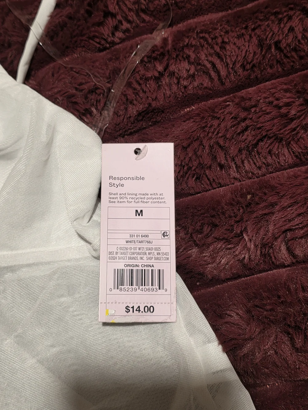 Target White Mesh Bralette Cami with Crisscross Front - Picture 3 of 3